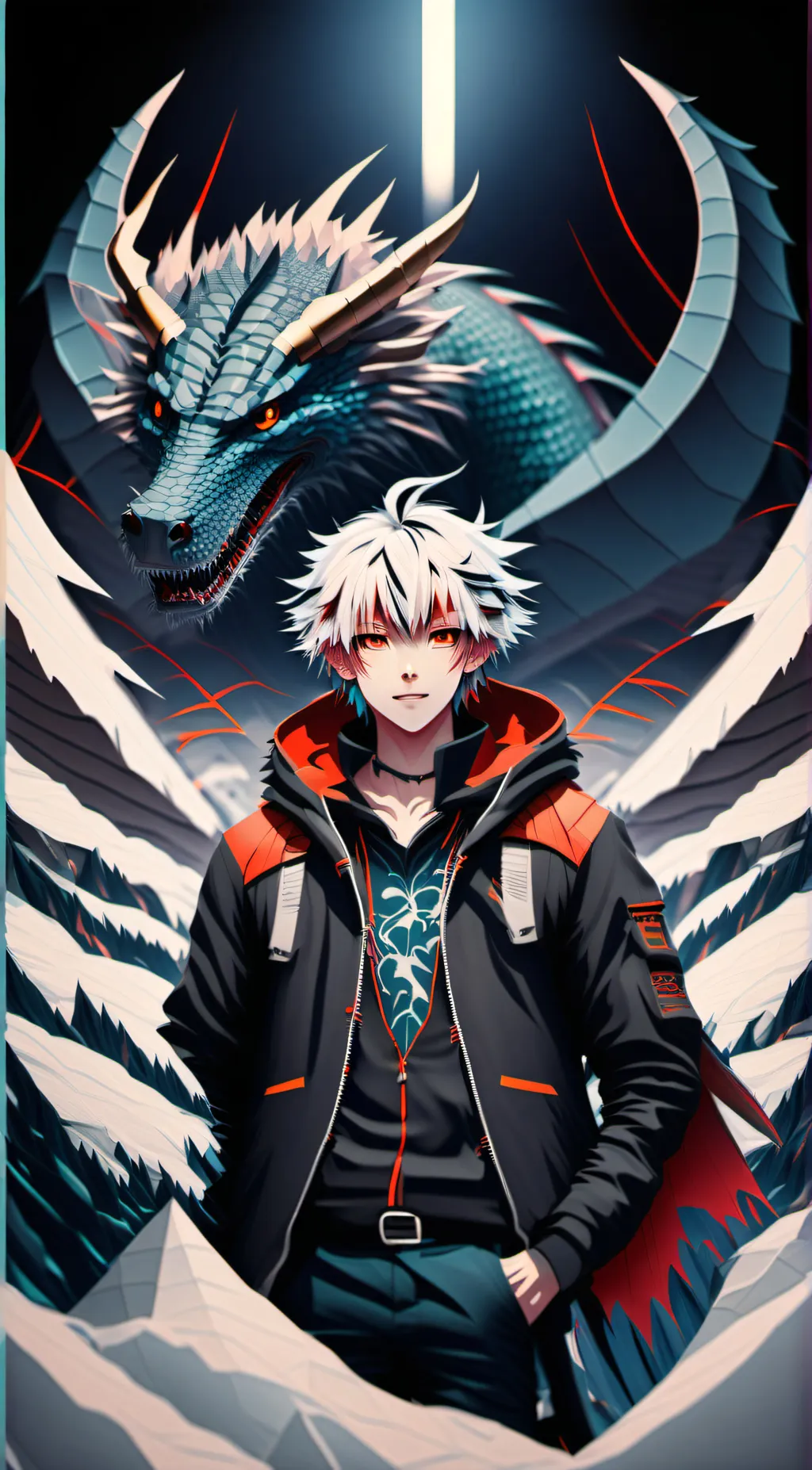 ai character: Dragonoid background