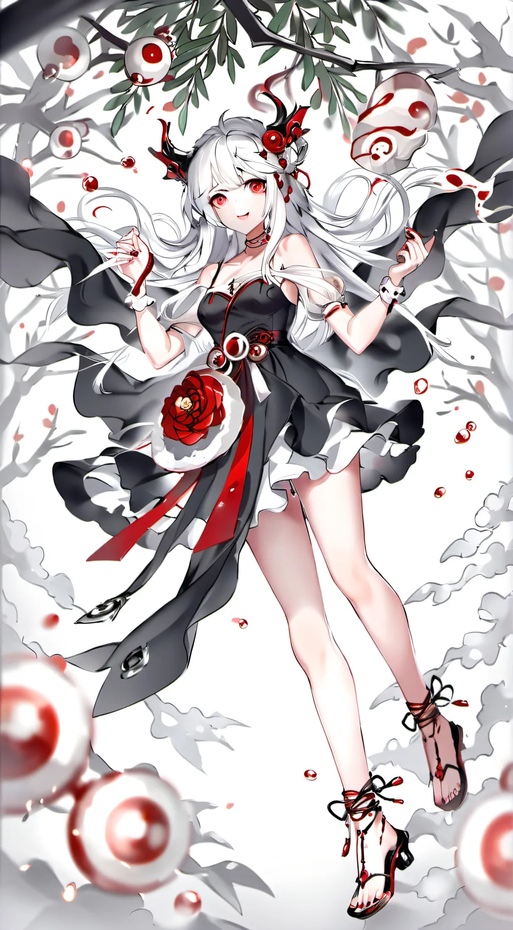 ai character: Rose background