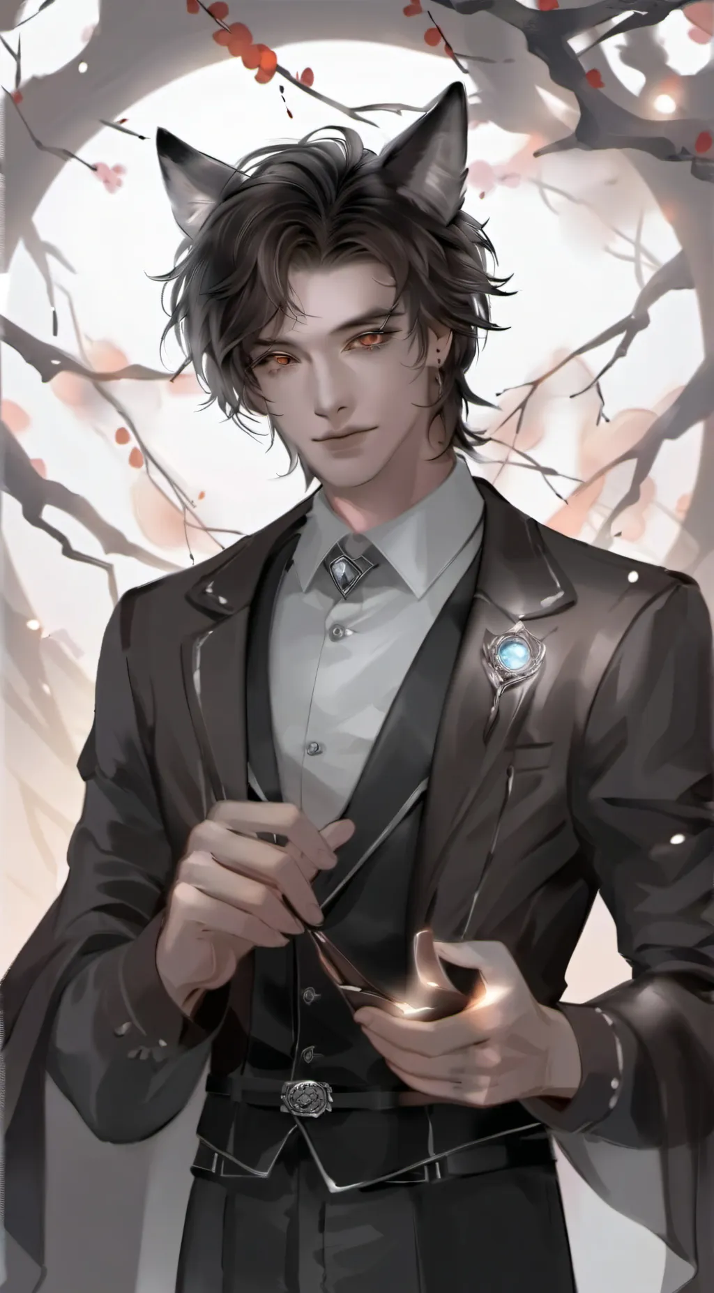 ai character: Wolf Man 18+ background