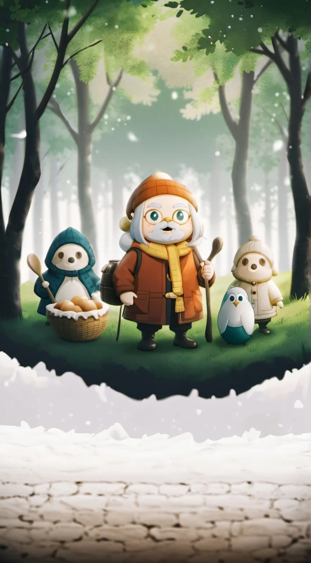 ai character: eggy party background