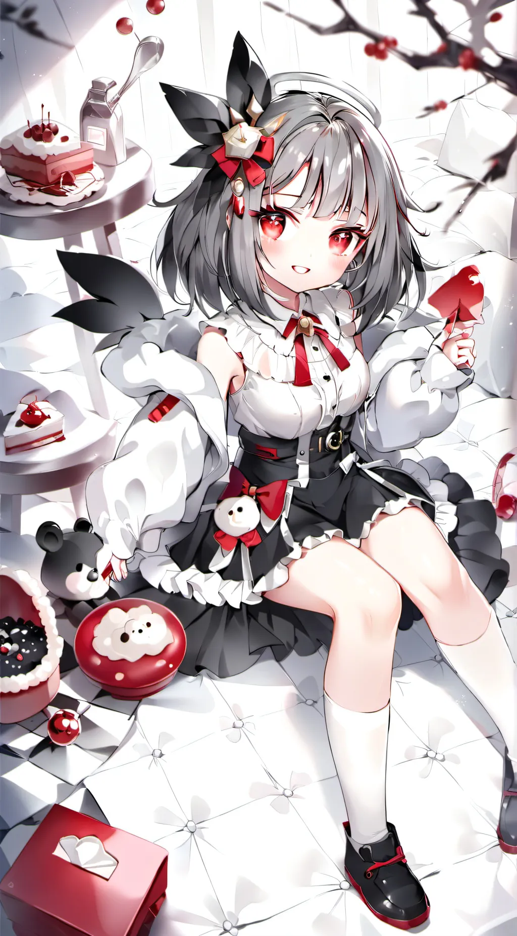 ai character: little Wolfie  background
