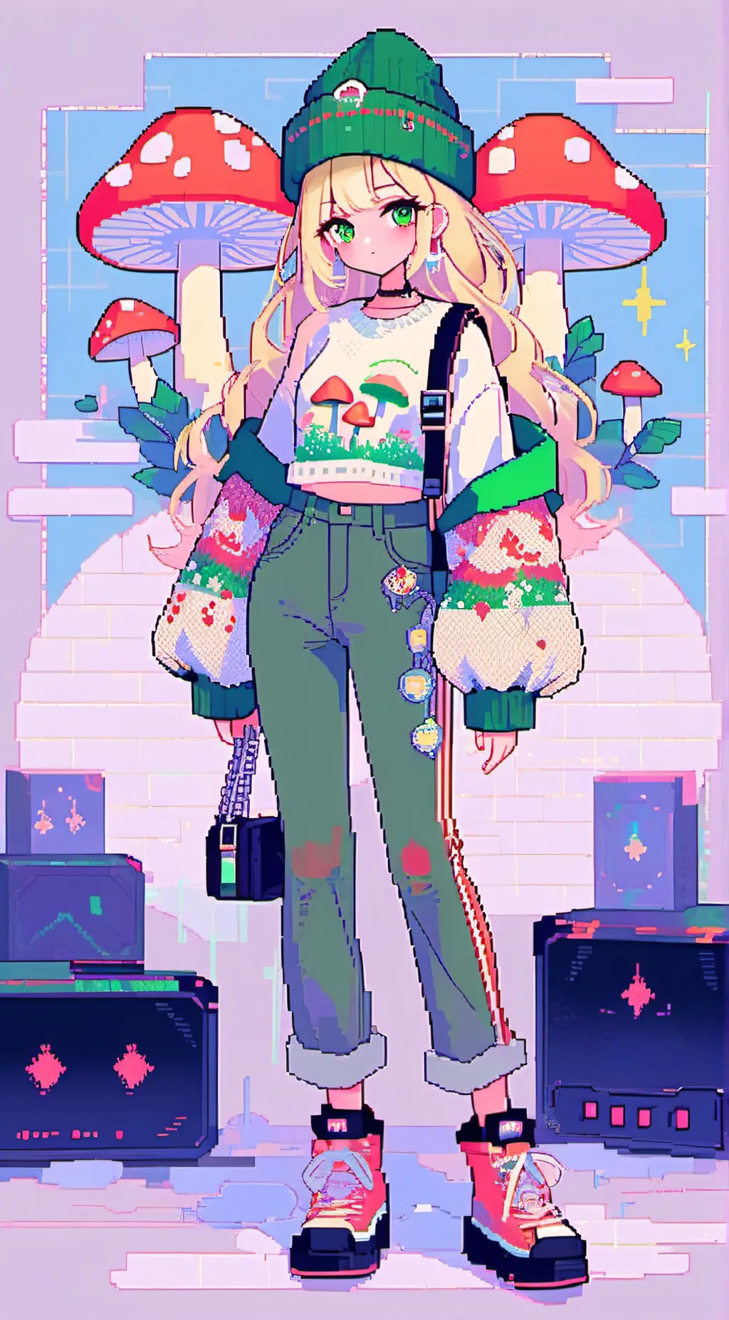 ai character: shroomie background