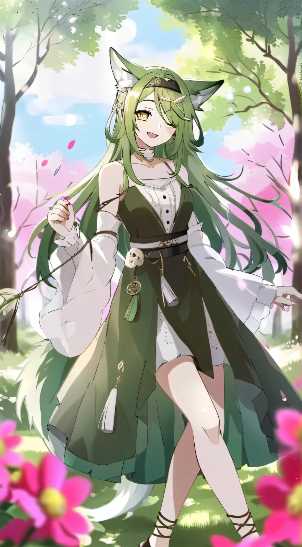 ai character: Aminia Emeraldina background