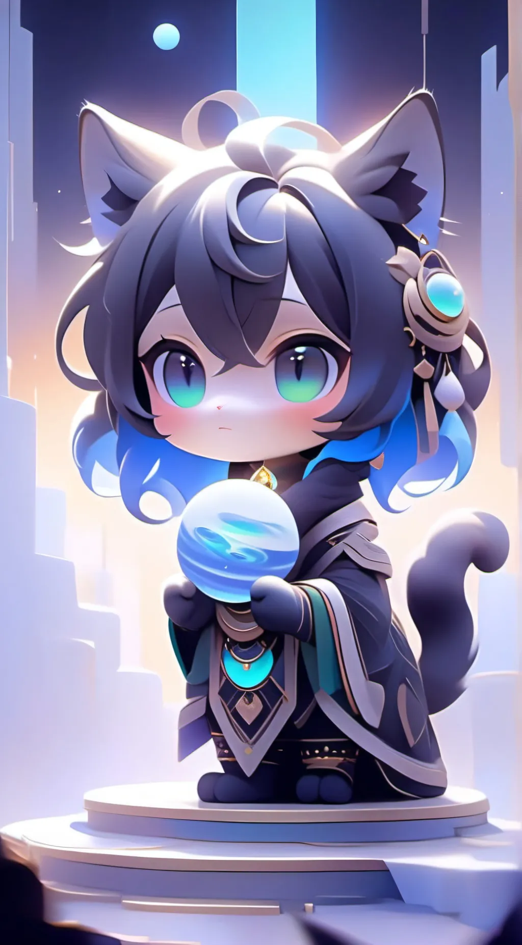 ai character: luna background