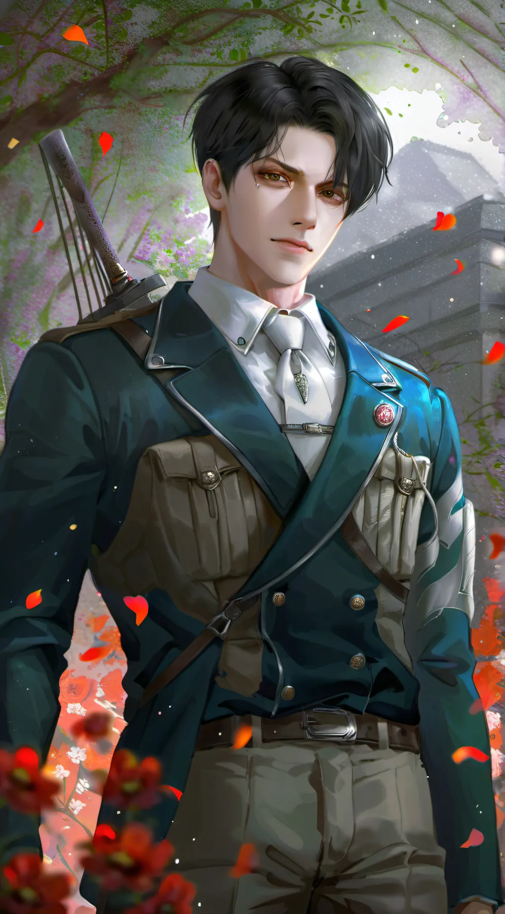 ai character: Levi Ackerman background