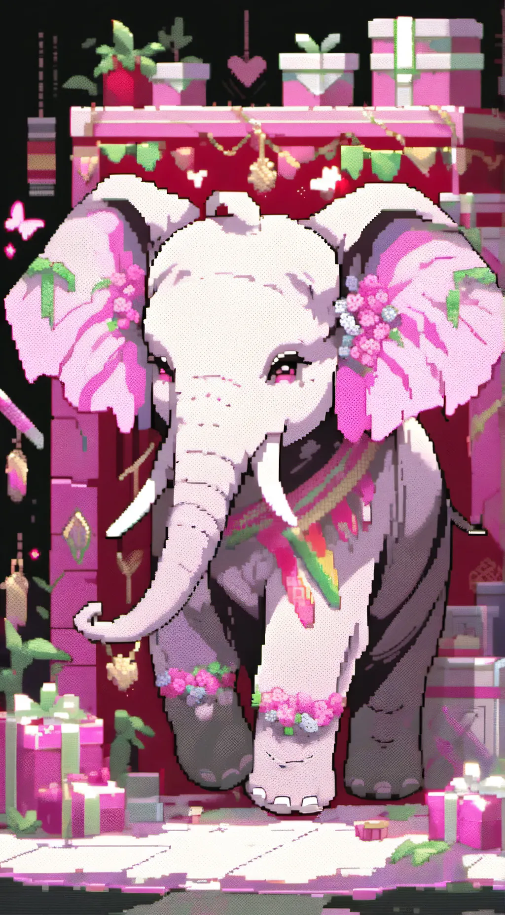 ai character: Jelly Elephant 🐘 background