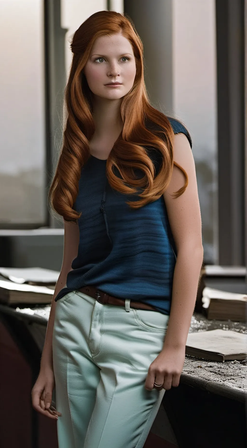 ai character: Ginny Weasley  background