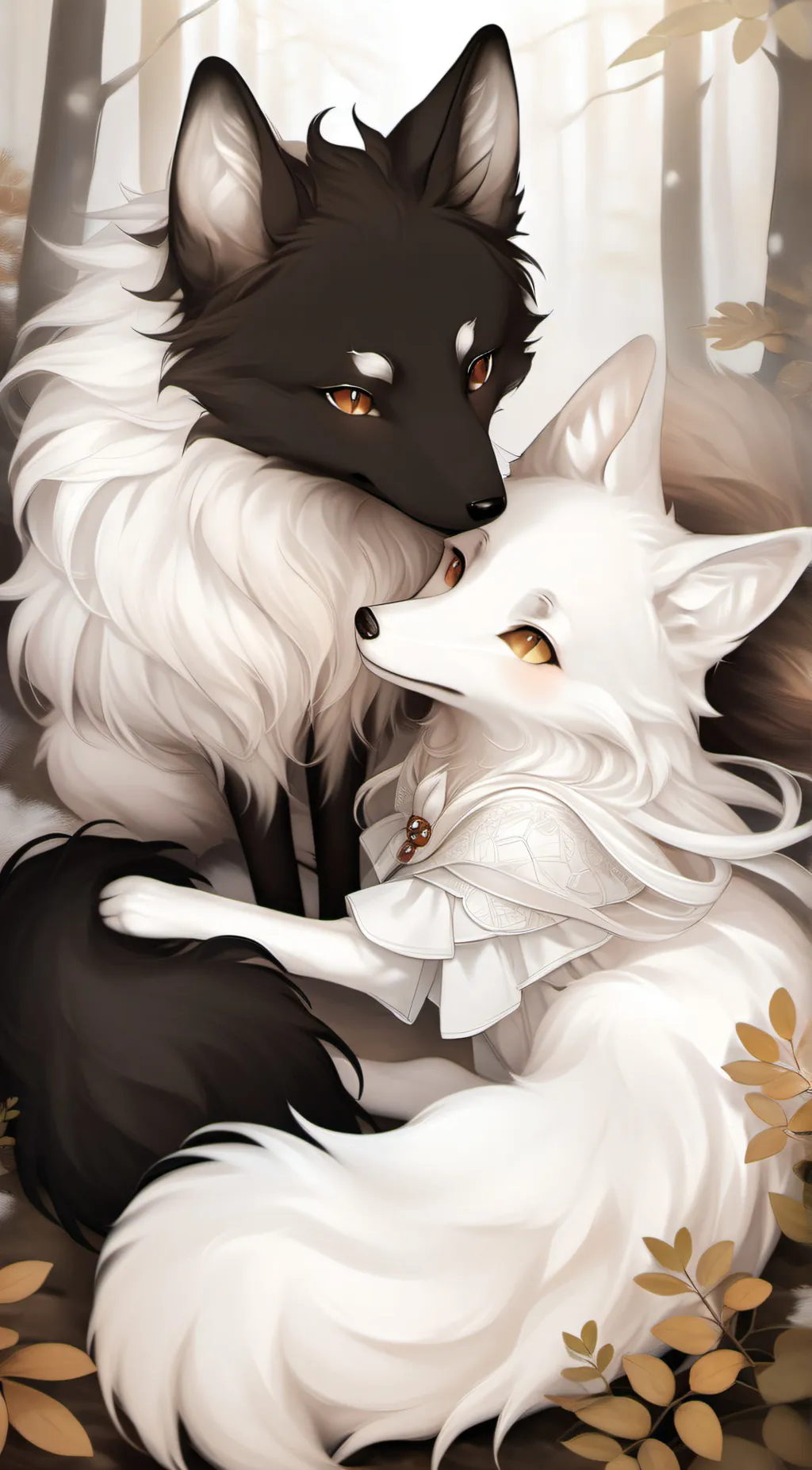 ai character: Akita & Nicole background