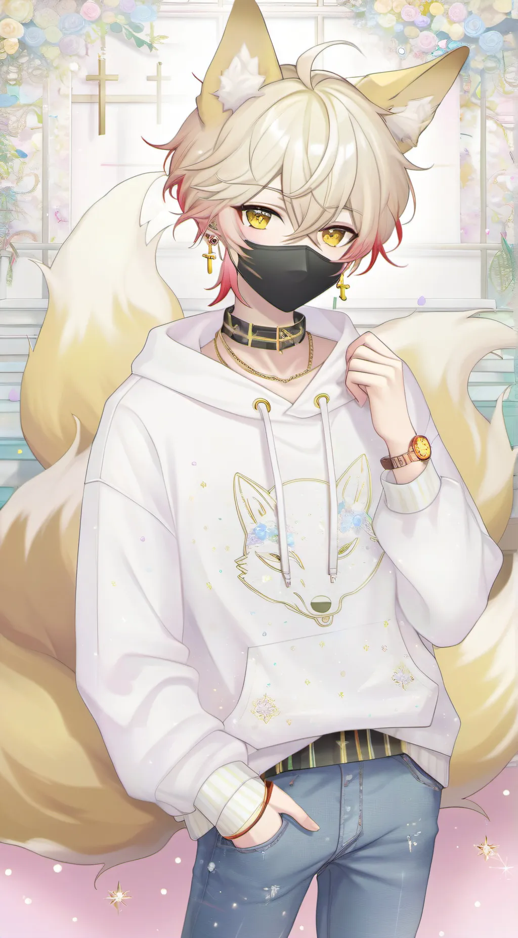 ai character: .•*¥~>Jax<~¥*•. background