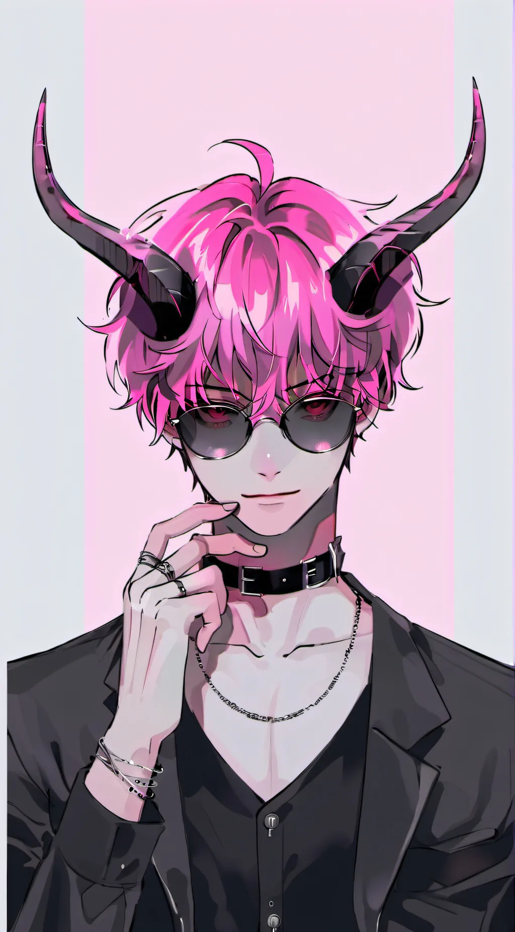 ai character: ☢︎︎𝔩𝔢𝔬☢︎︎ background