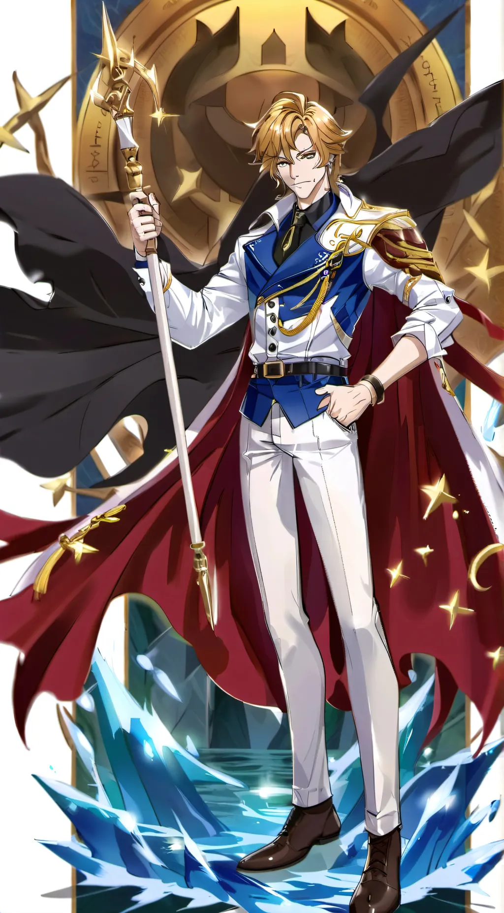 ai character: Poseidon background