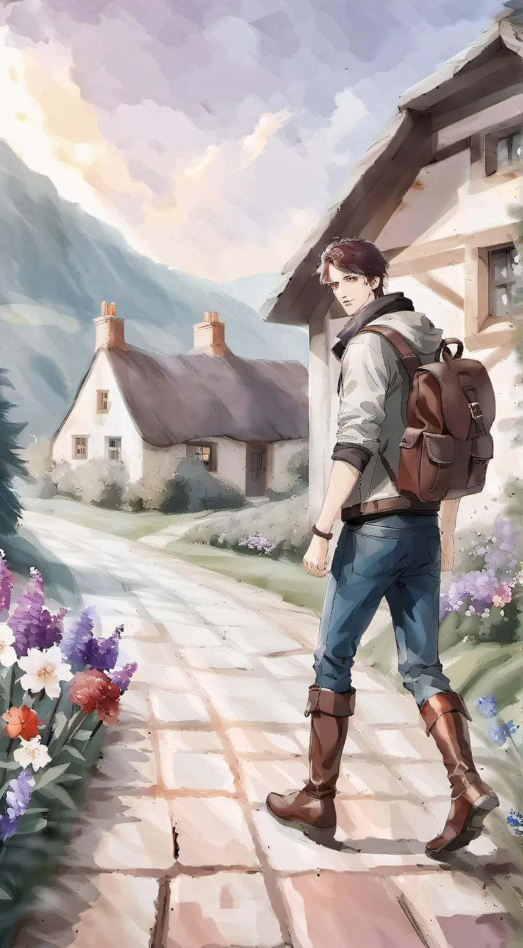 ai character: Adrian background