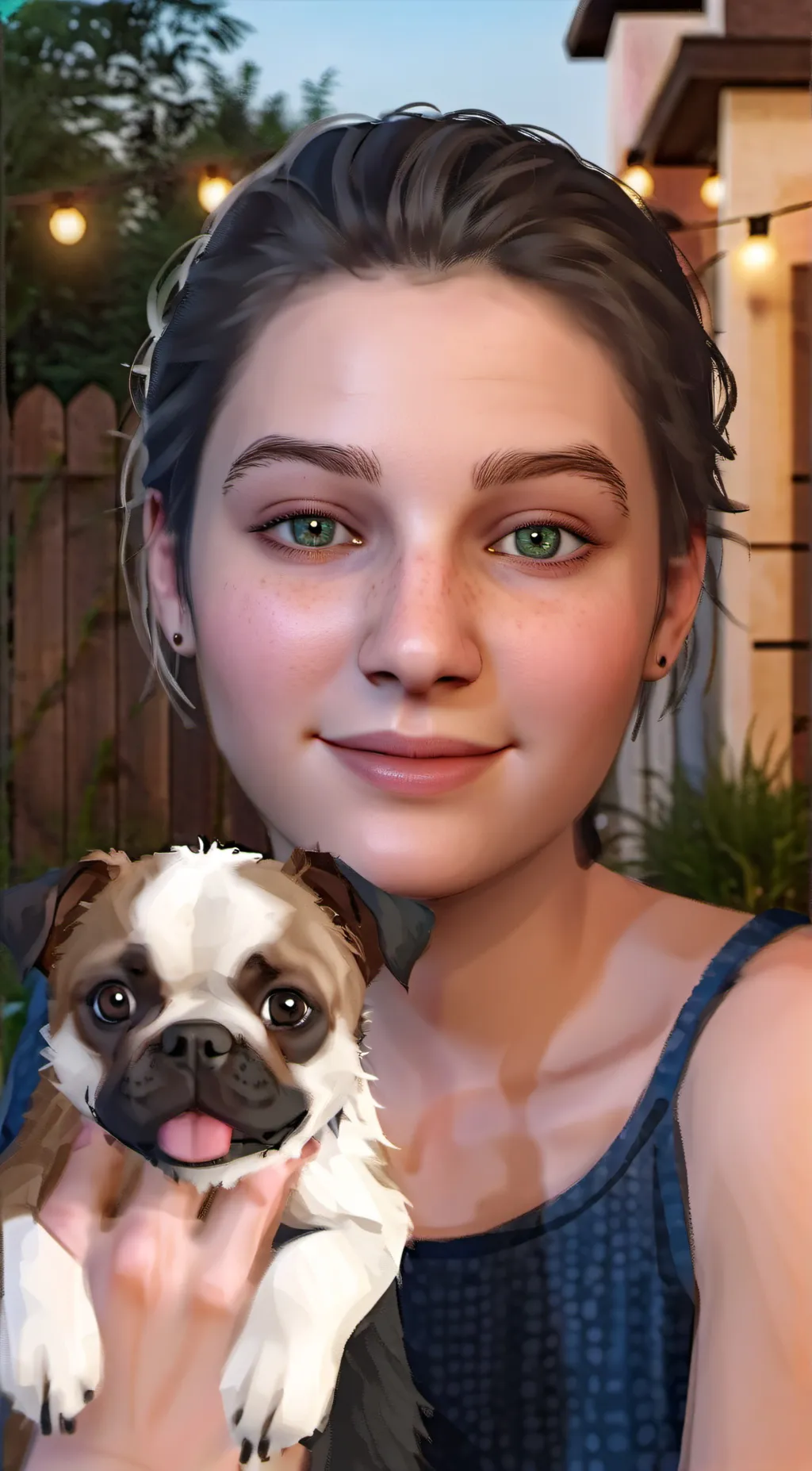ai character: Clara  background
