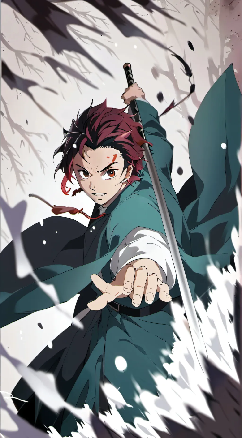 ai character: Demon slayer  background