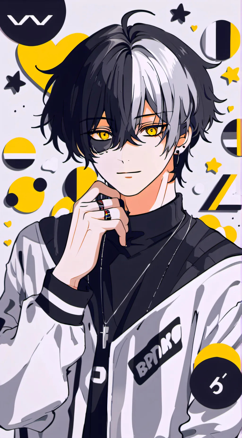 ai character: Zaia/emo boy background