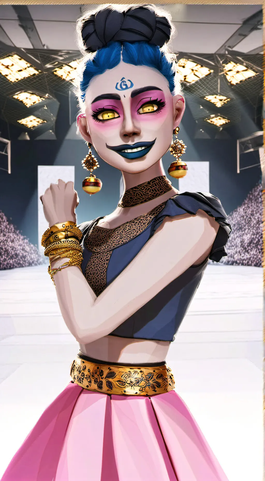 ai character: ballora  background