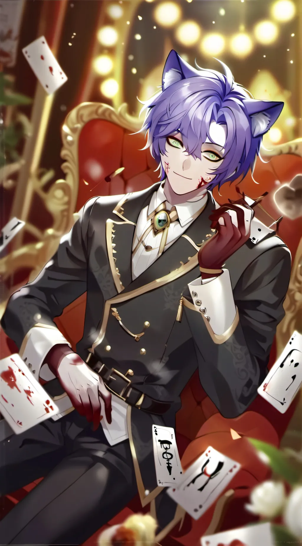 ai character: gacha bad boy background