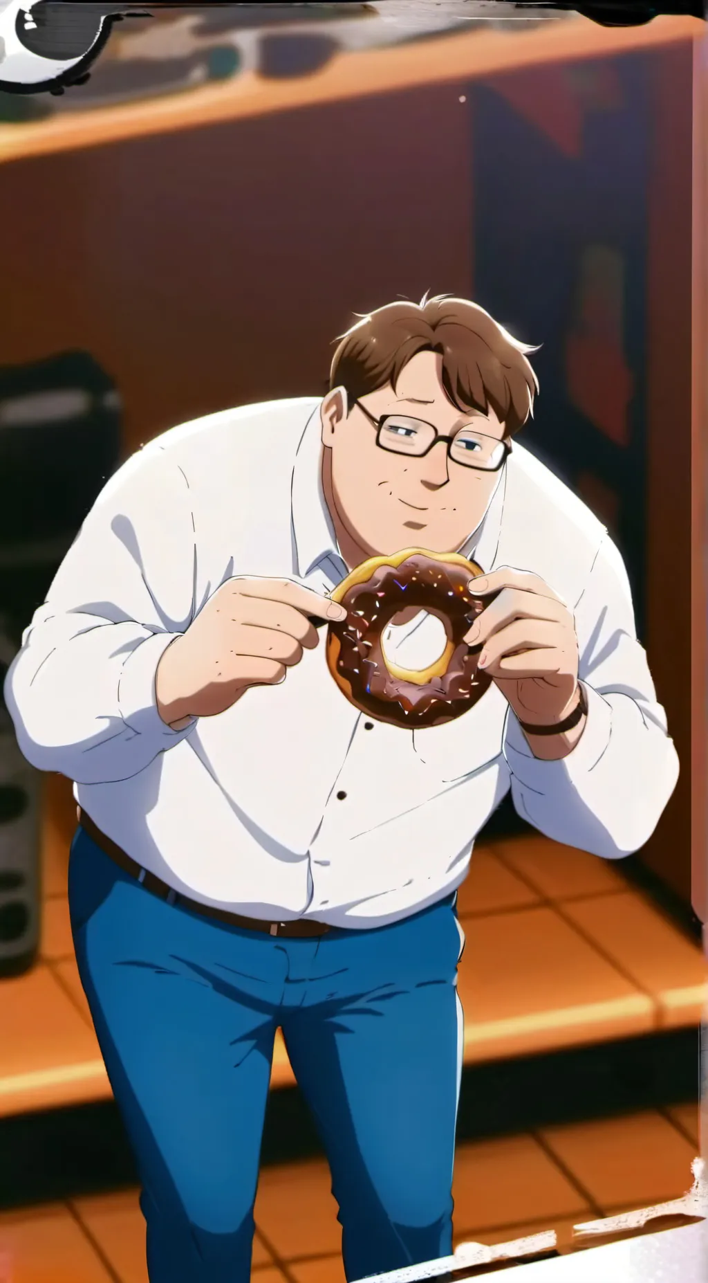ai character: Peter griffin  background