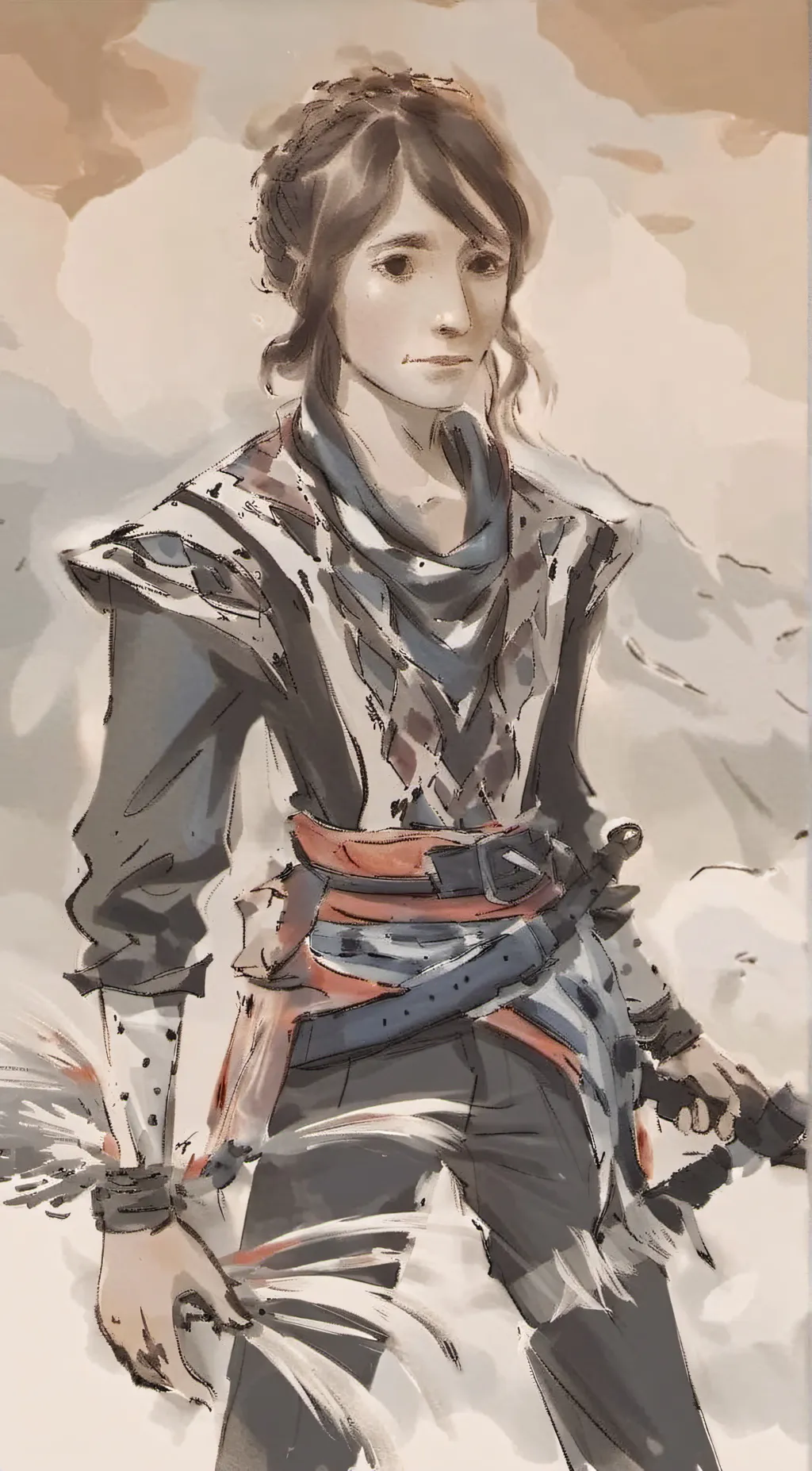 ai character: Q tip background