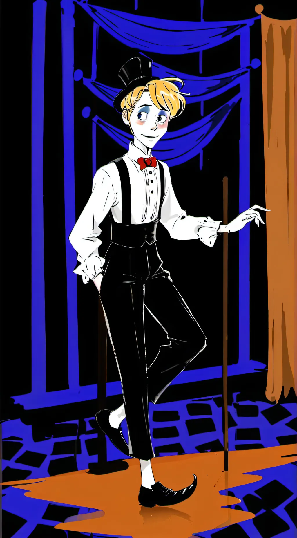 ai character: Pinocchio  background