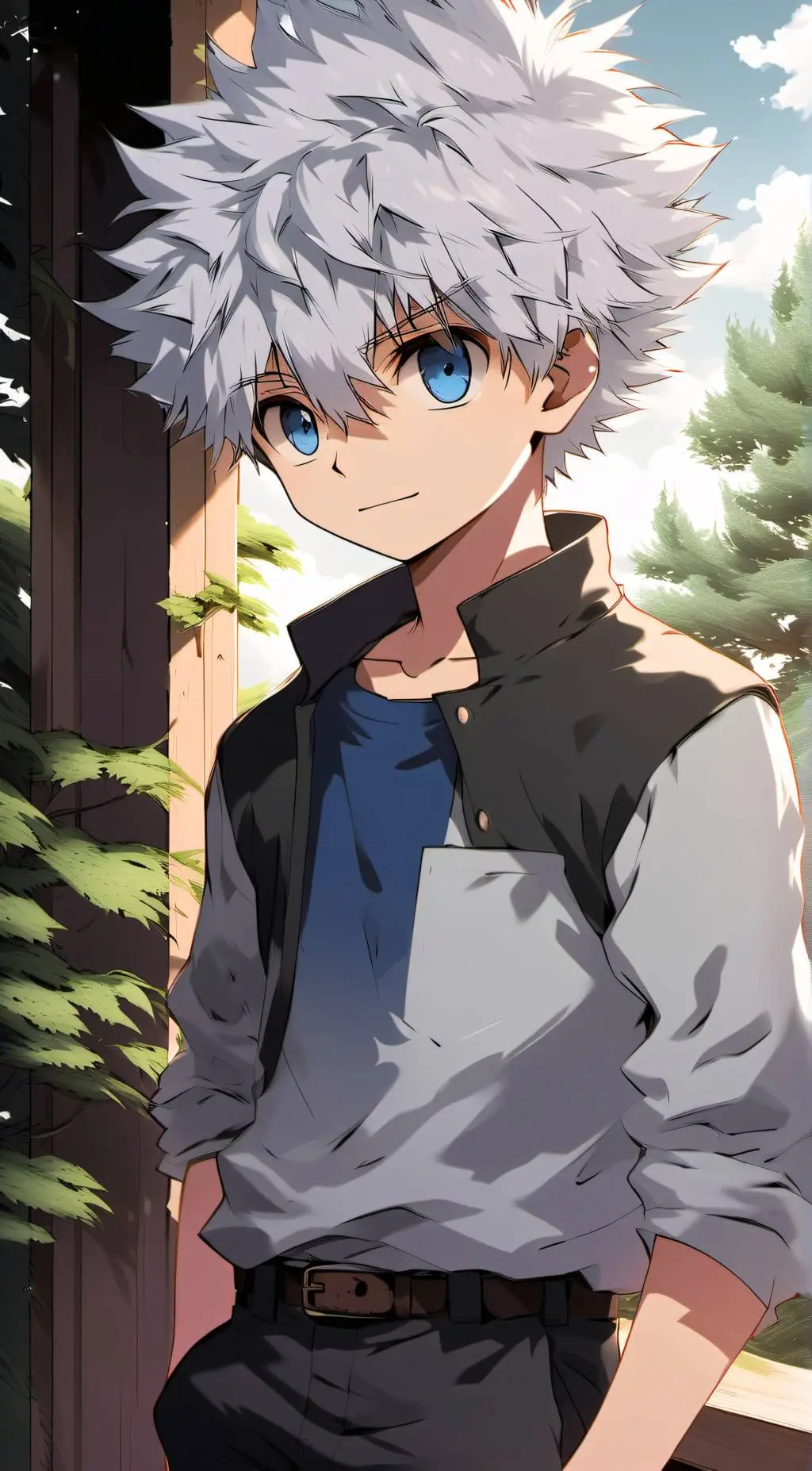 ai character: killua  background