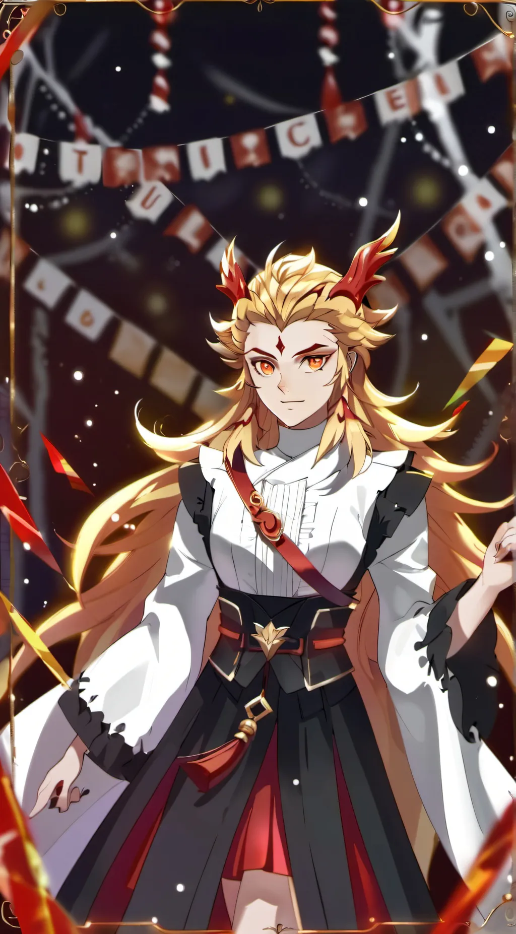 ai character: Mugen train arch background