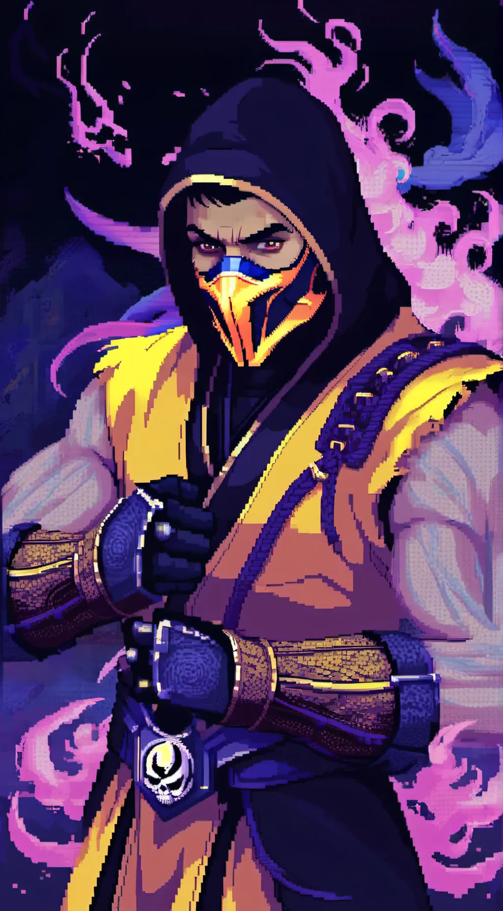 ai character: Scorpion background