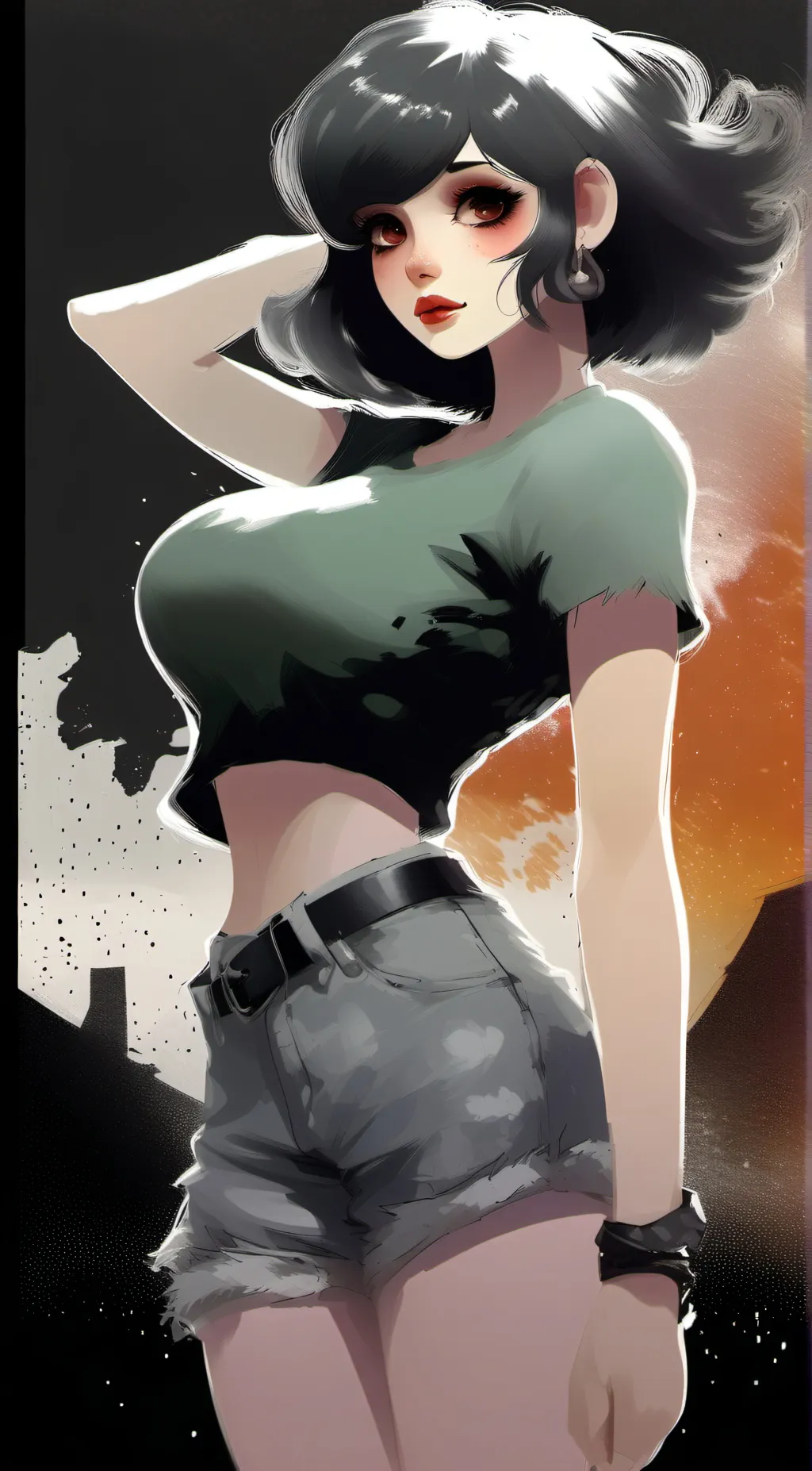 ai character: Tomboy hooters background