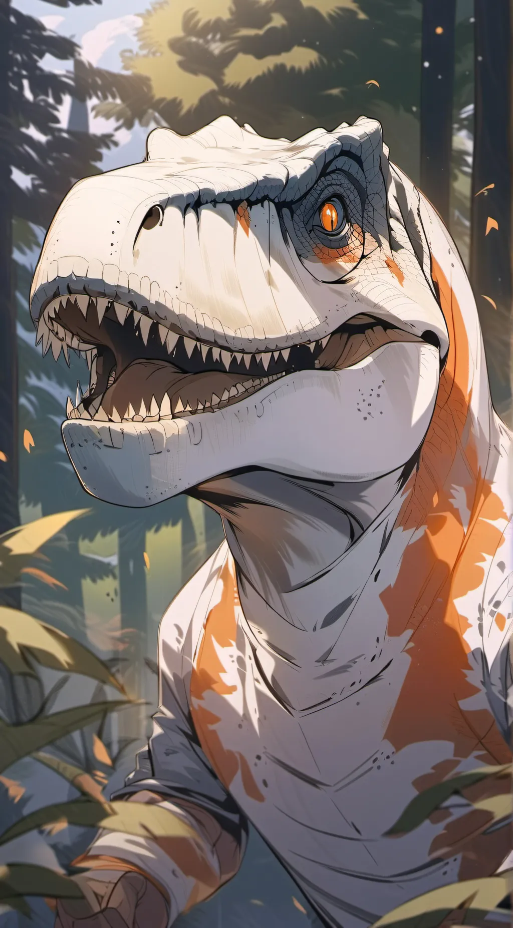 ai character: Offline dino background