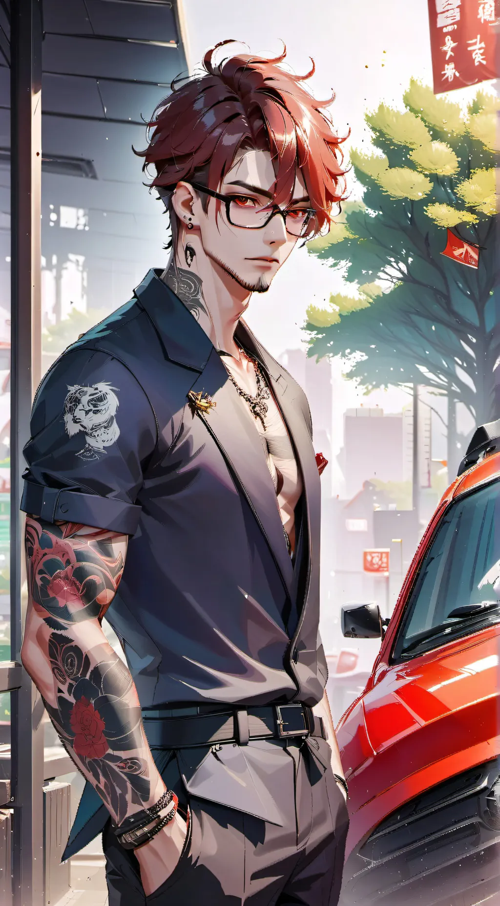 ai character: Xavier  background