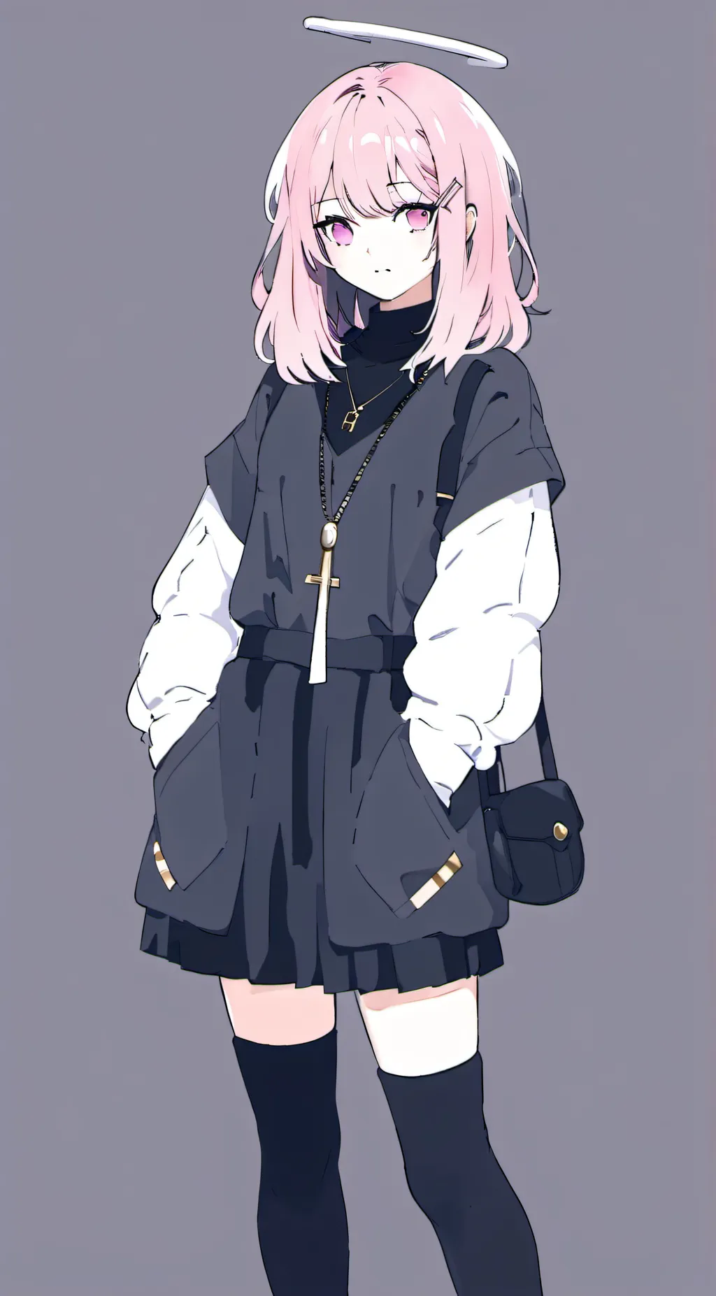 ai character: nebula background