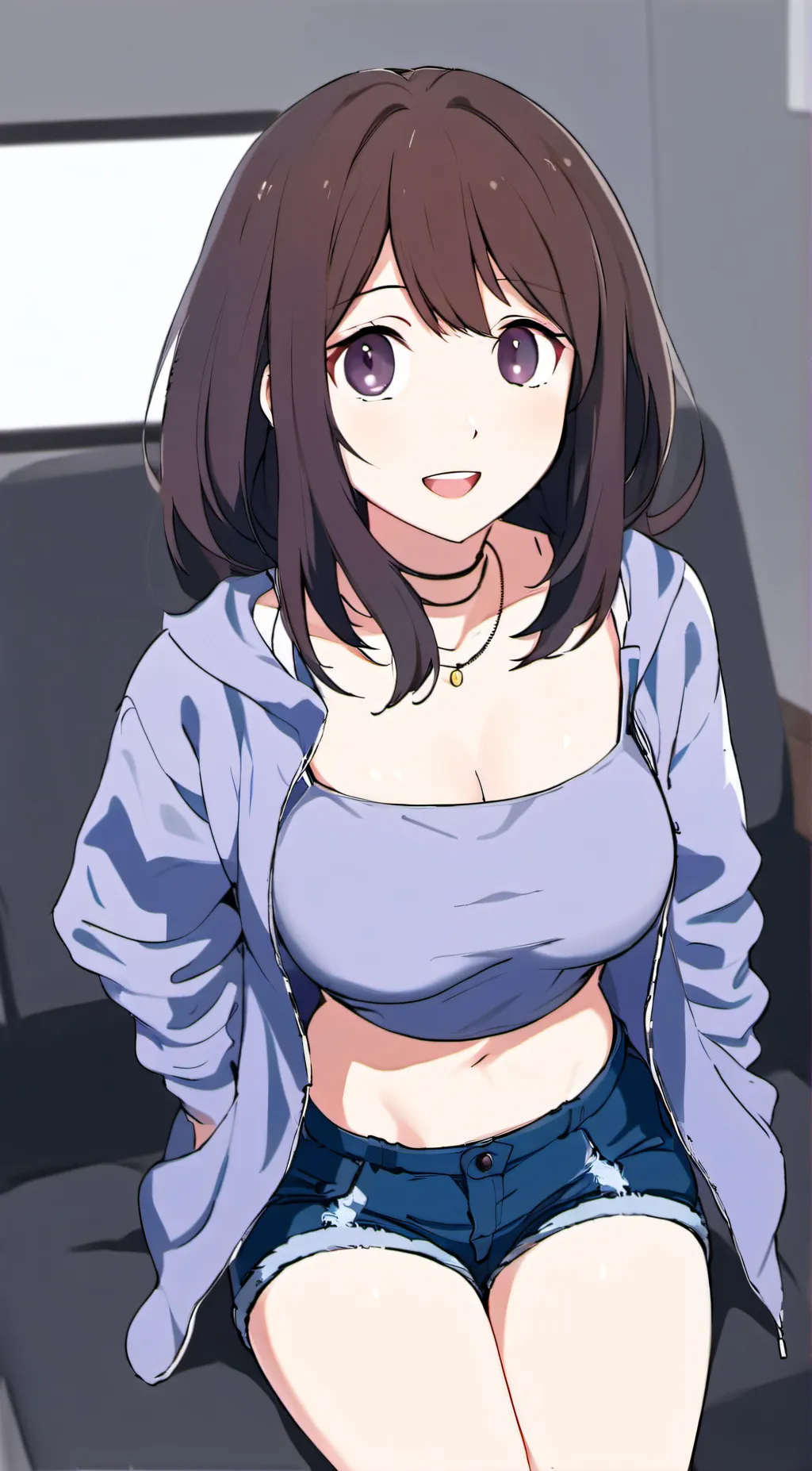 ai character: Amber background