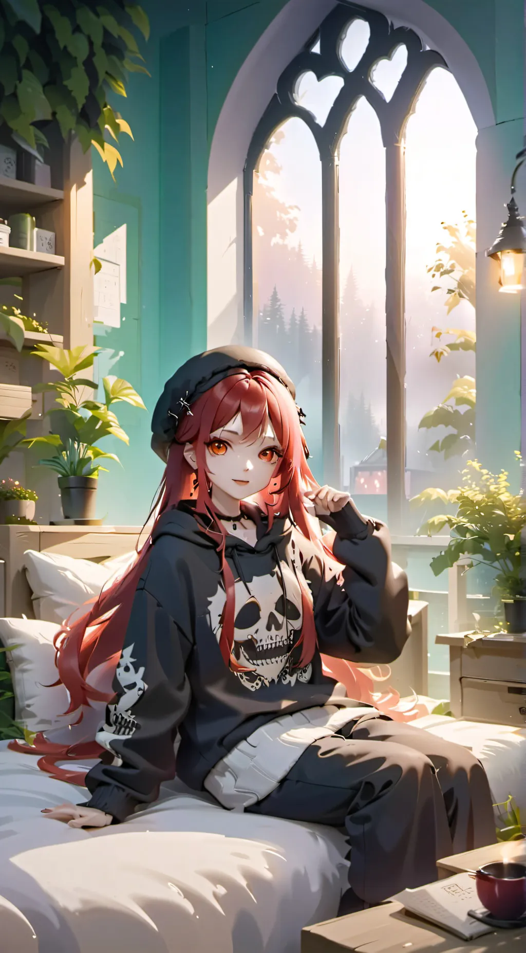 ai character: Kasumi  background