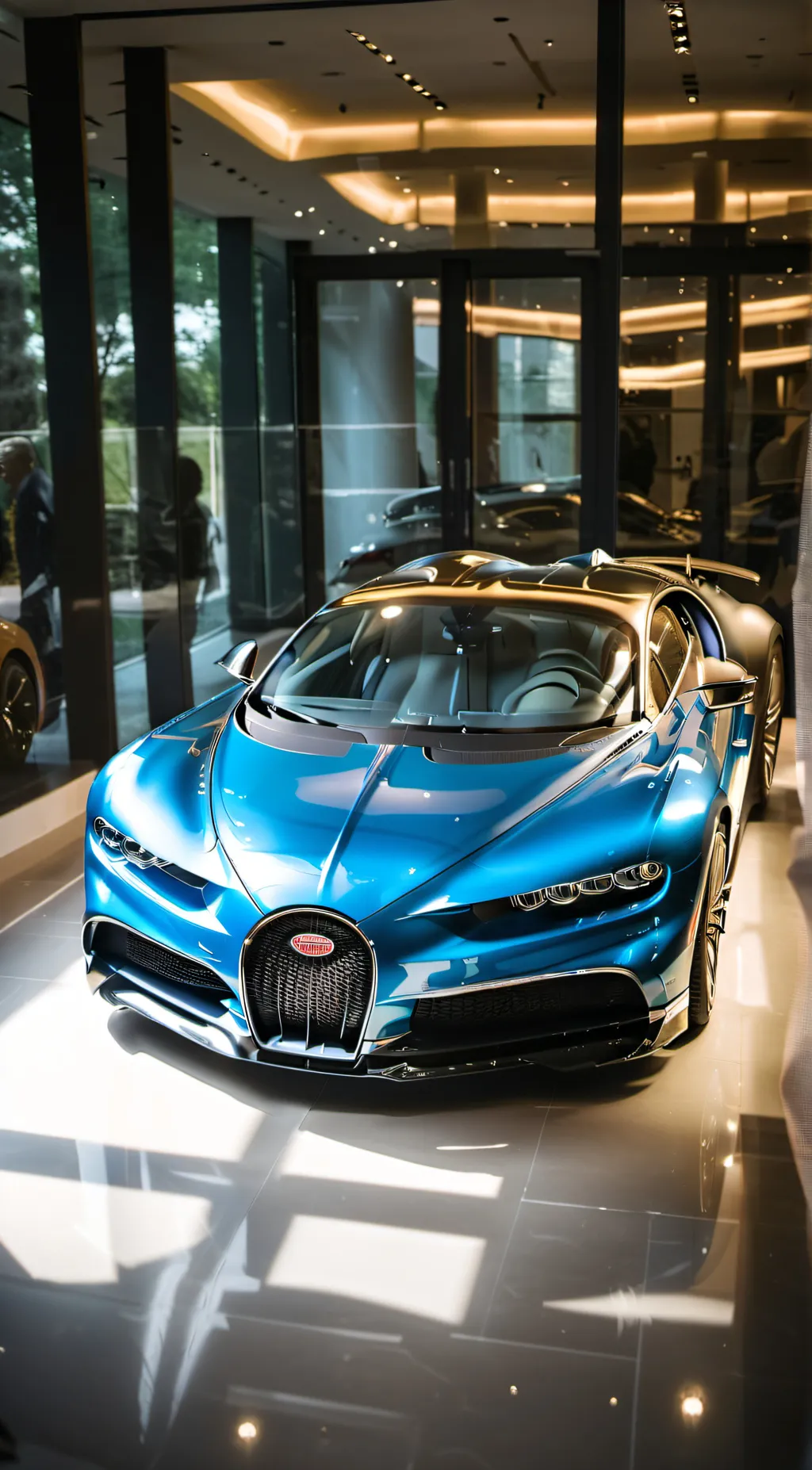 ai character: Bugatti Chiron background