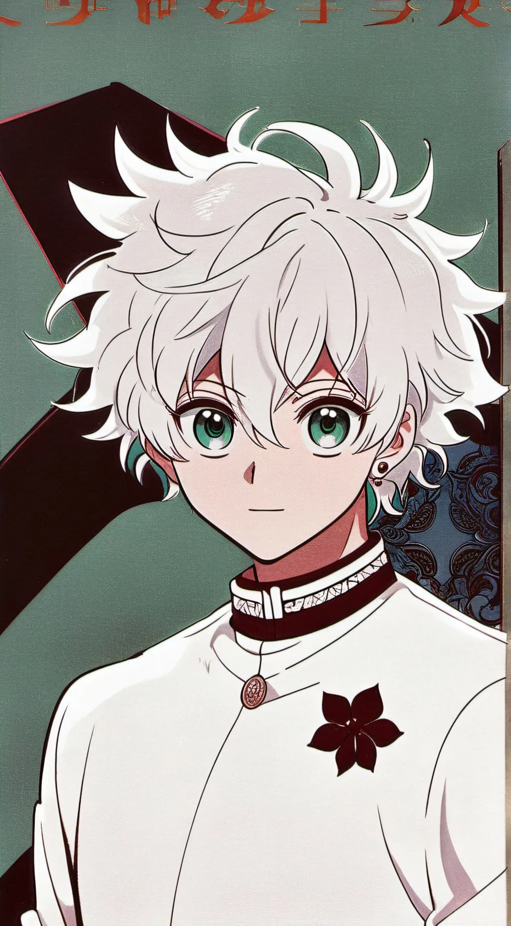 ai character: 🤍🩵Killua🤍🩵 background