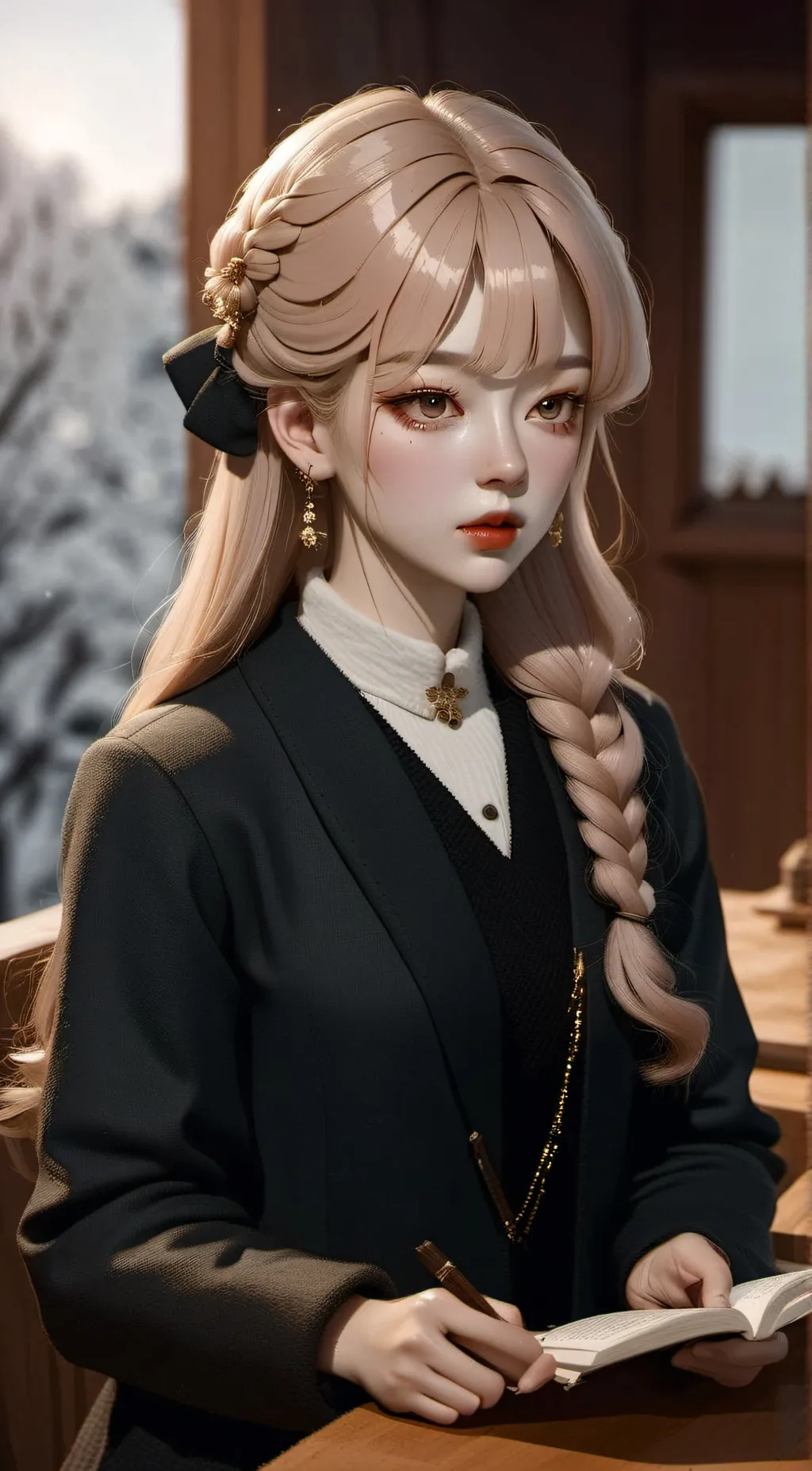 ai character: Tine background