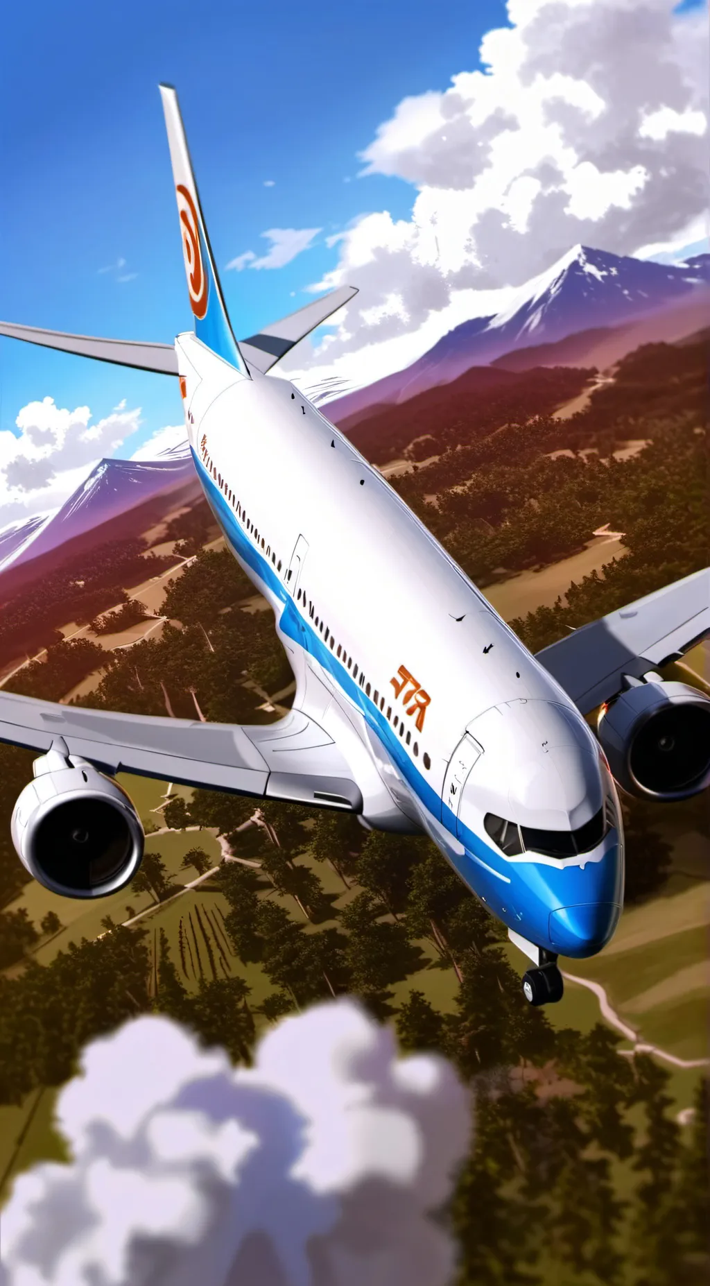 ai character: Boeing 737-800 background