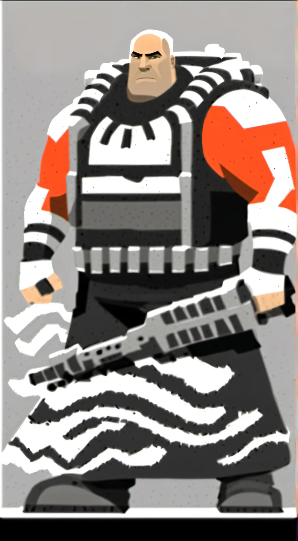 ai character: heavy background