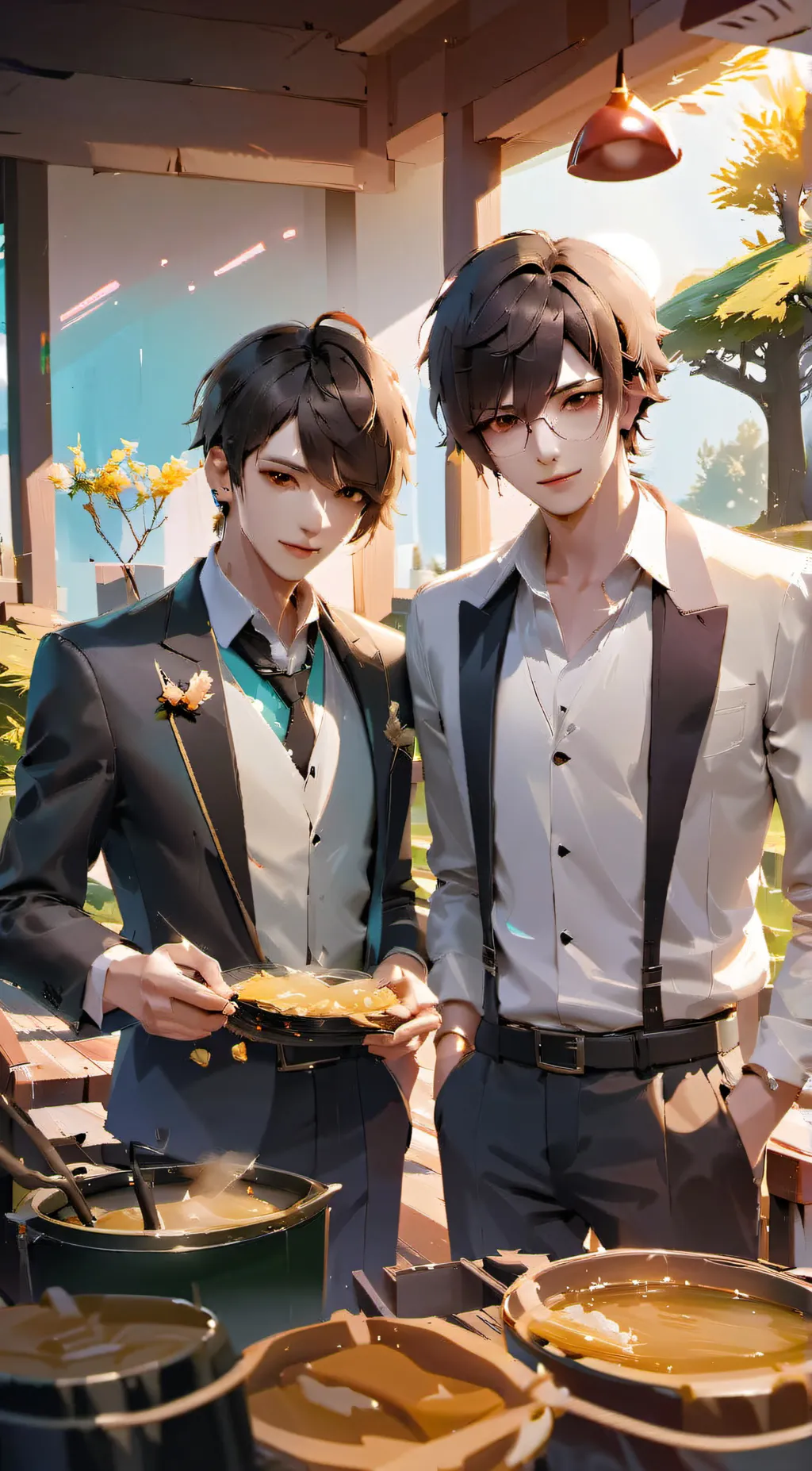 ai character: Alex and Daniel background
