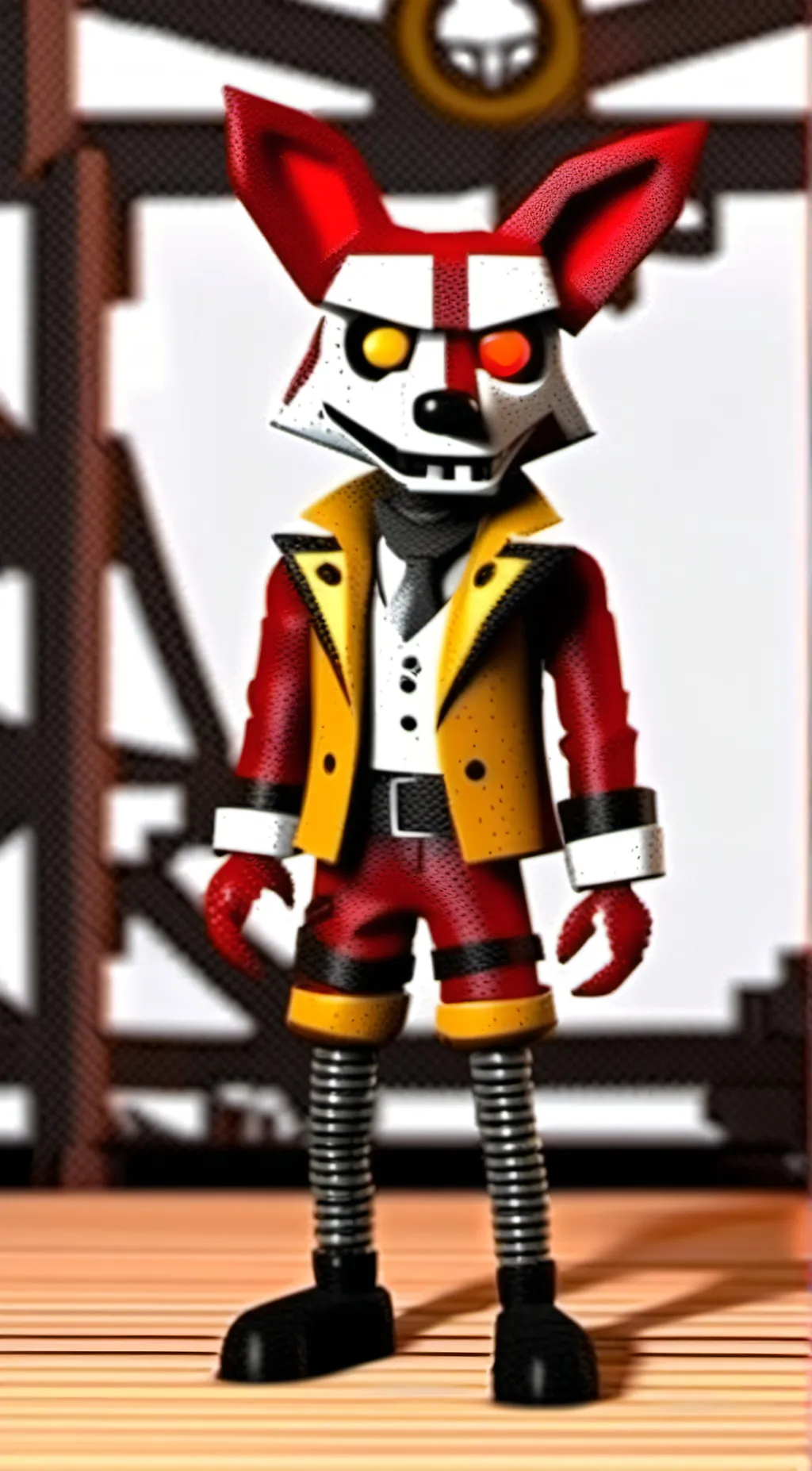 ai character: foxy background