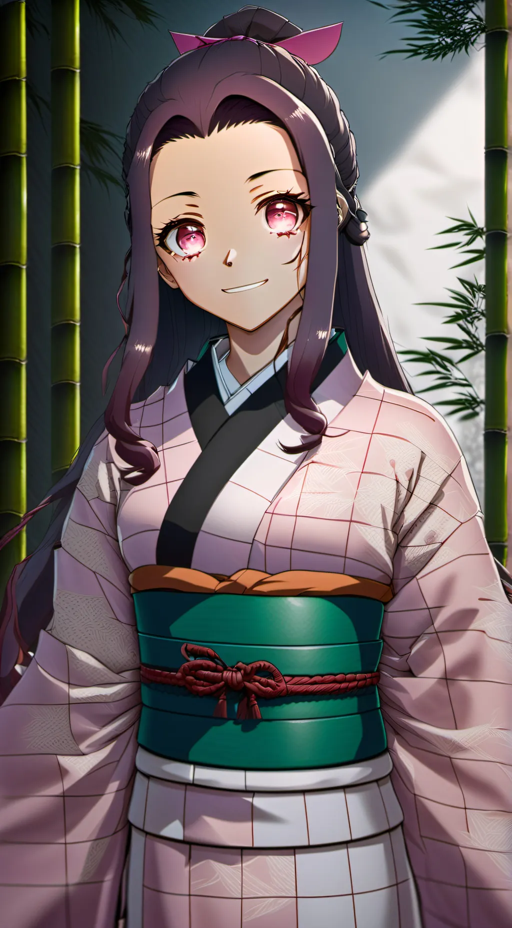 ai character: Nezuko Kamado background