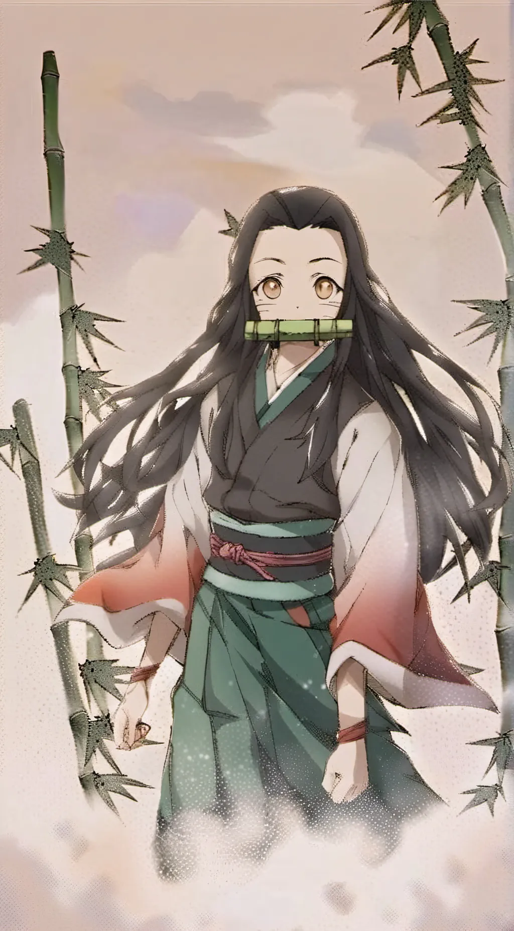 ai character: DEMON SLAYER background