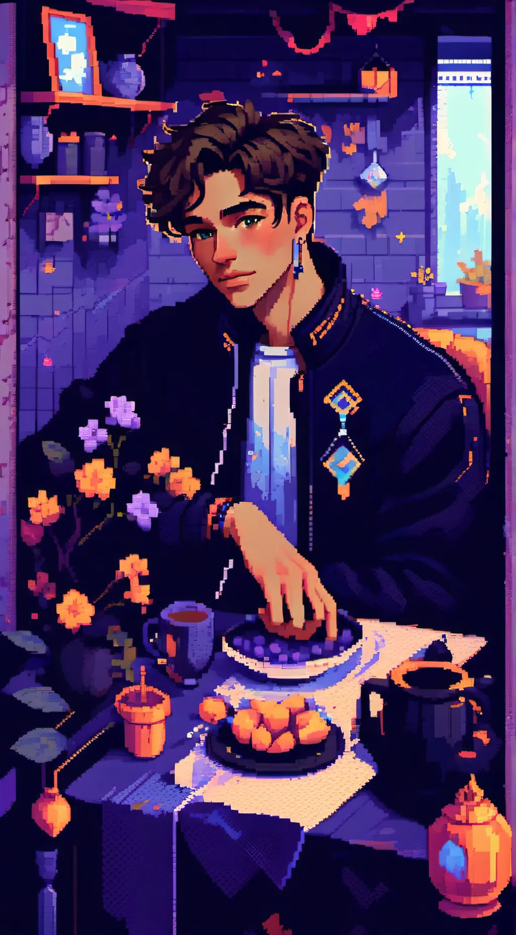 ai character: Aiden Henderson  background