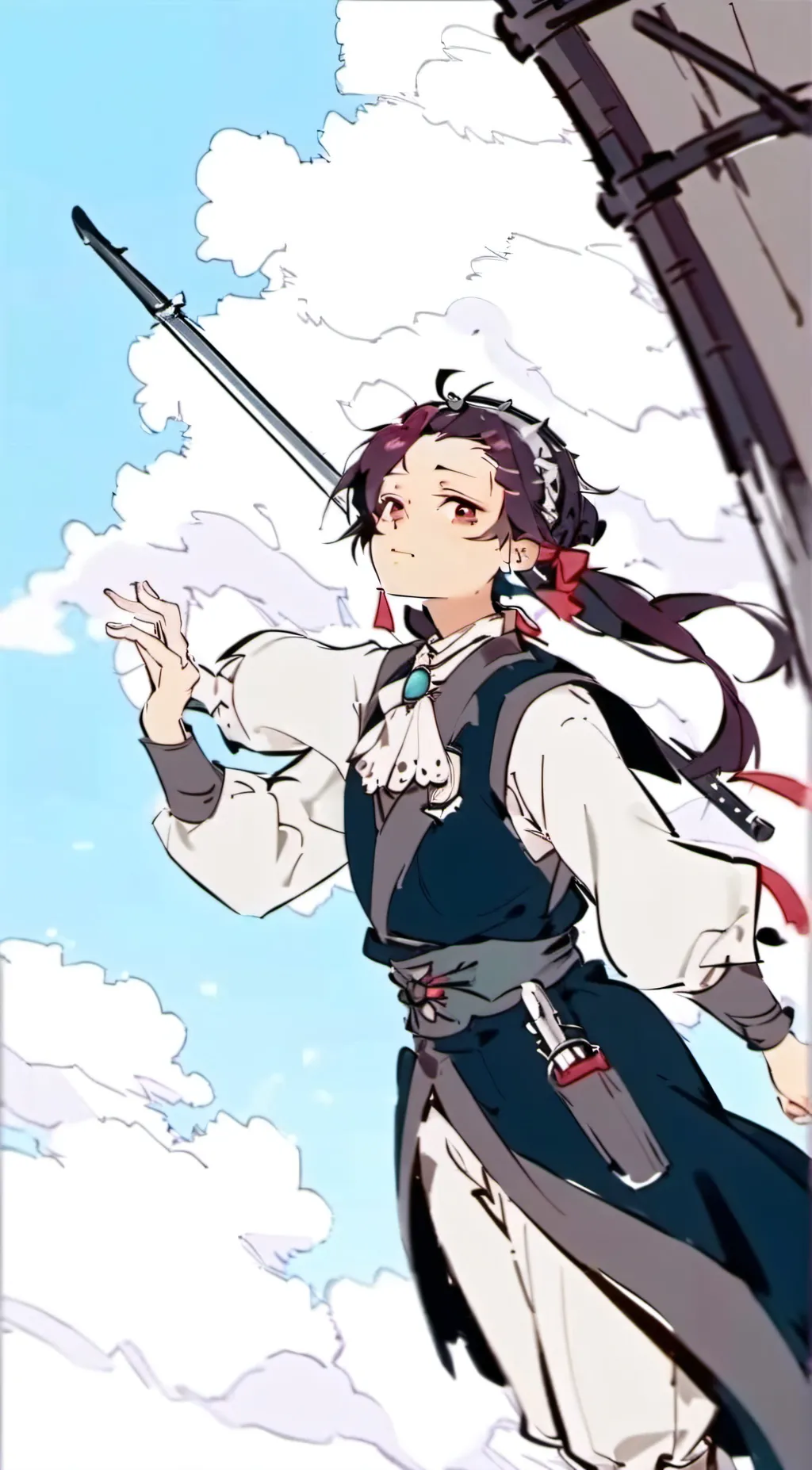 ai character: Demon Maid Tanjiro background