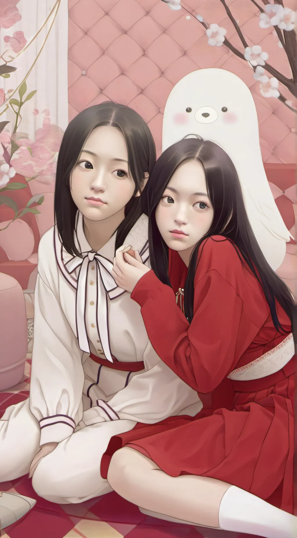 ai character: Na yeon and nam ra background