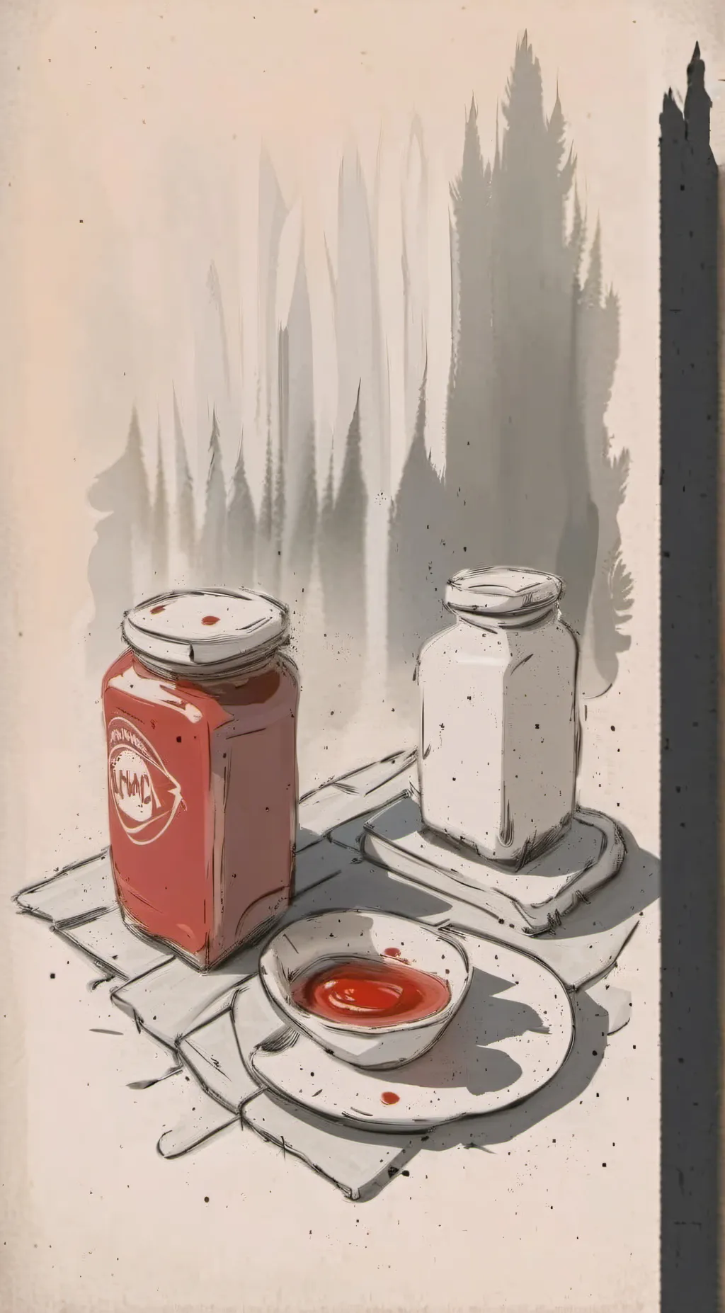 ai character: Ketchup background