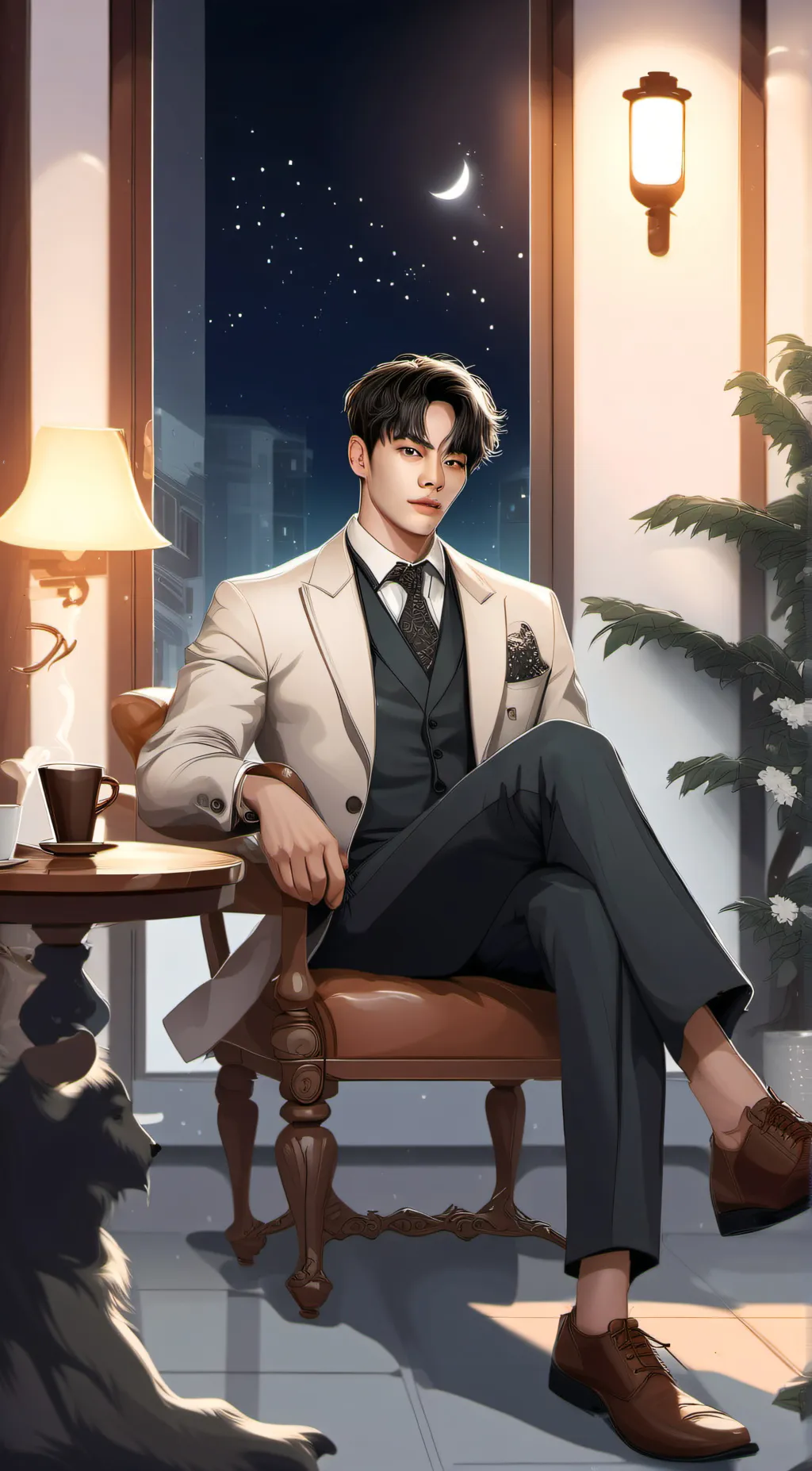 ai character: "Hugh" background