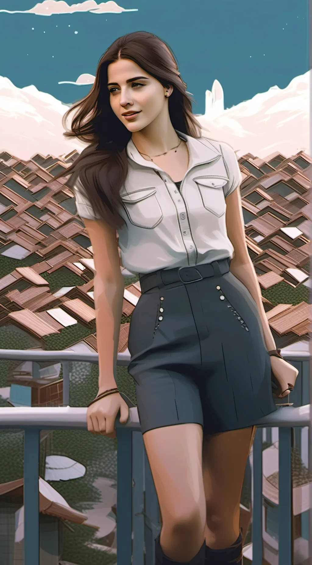 ai character: Step sister(ellie) background