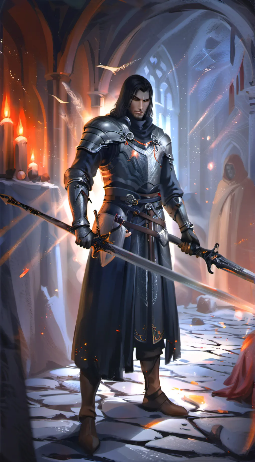 ai character: Dark Knight Behçet background
