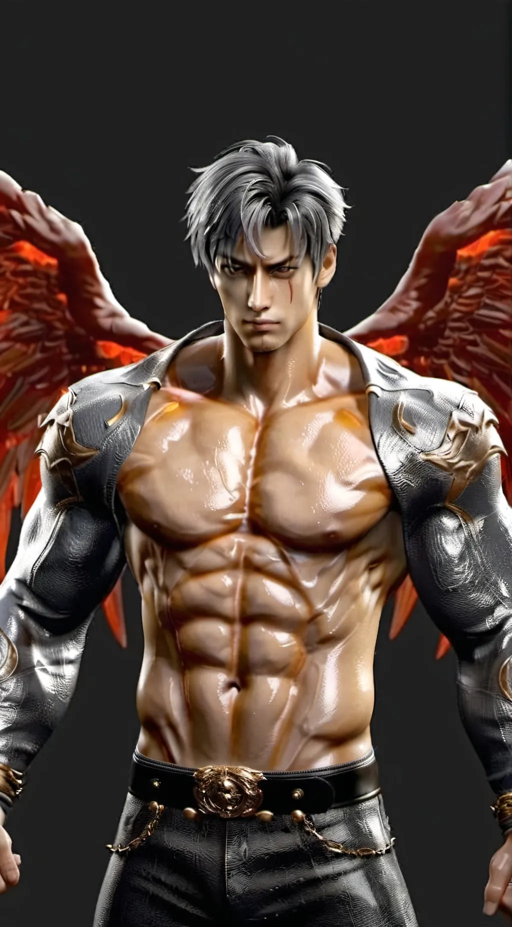 ai character: jin kazma  background